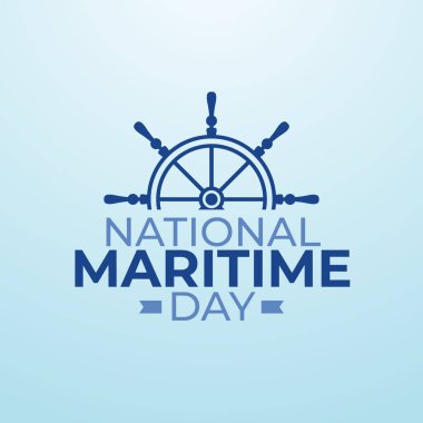 vector graphic of National Maritime Day good for National Maritime Day celebration. flat design. flyer design.flat illustration.