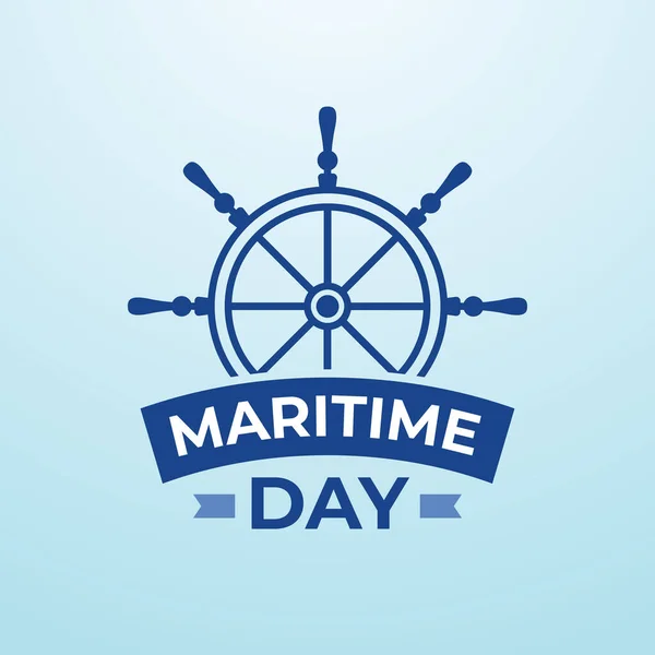 stock vector vector graphic of National Maritime Day good for National Maritime Day celebration. flat design. flyer design.flat illustration.