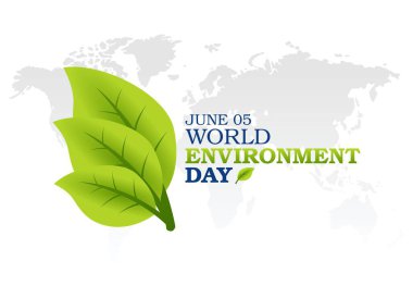 Dünya Çevre Günü 'nün vektör grafiği Dünya Çevre Günü kutlamaları için iyidir. düz dizayn. İlan tasarımı. Düz illüstrasyon.