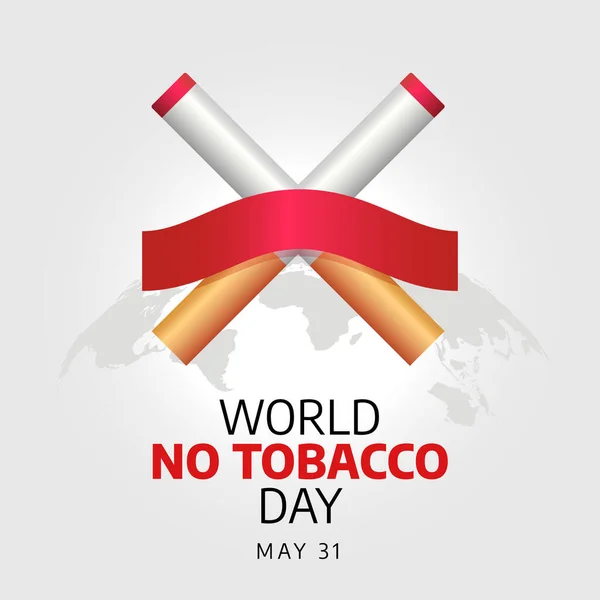 stock vector vector graphic of World No Tobacco Day good for World No Tobacco Day celebration. flat design. flyer design.flat illustration.