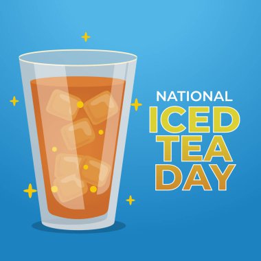 vector graphic of National Iced Tea Day good for National Iced Tea Day celebration. flat design. flyer design.flat illustration. clipart