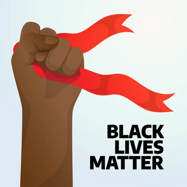 Gráfico Vectorial Black Lives Matter Mes Bueno Para Celebración Del — Vector de stock