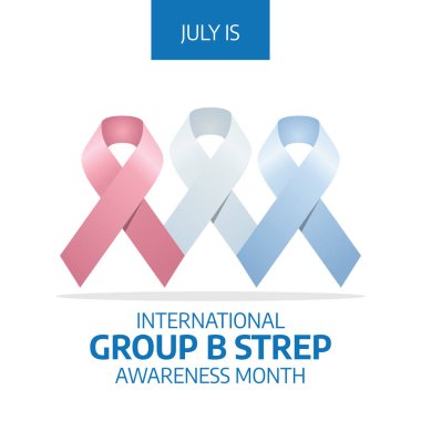 Uluslararası grup B strep farkındalık ayının vektör grafiği uluslararası grup B strep farkındalık ayı kutlamaları için iyidir. düz dizayn. İlan tasarımı. Düz illüstrasyon.