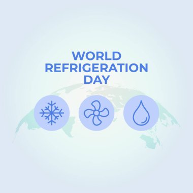 Dünya soğutma gününün vektör grafiği dünya soğutma günü kutlaması için iyi. düz dizayn. İlan tasarımı. Düz illüstrasyon.