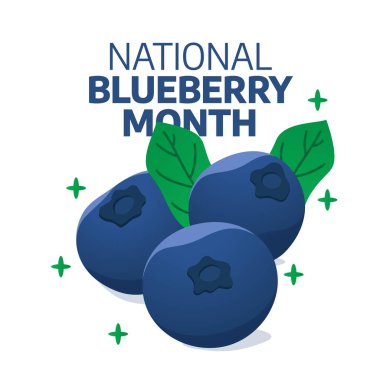 Ulusal yaban mersini ayının vektör grafiği ulusal yaban mersini ayı kutlamaları için uygun. düz dizayn. İlan tasarımı. Düz illüstrasyon.