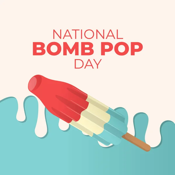 Ulusal bomba patlatma gününün vektör grafiği ulusal bomba günü kutlamaları için uygun. düz dizayn. İlan tasarımı. Düz illüstrasyon.
