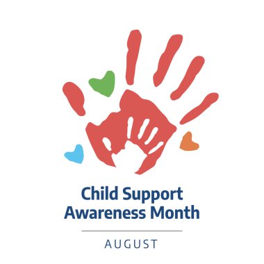 Çocuk Desteği Bilinci Ayı 'nın vektör grafiği Çocuk Desteği Ayının kutlaması için iyidir. düz dizayn. İlan tasarımı. Düz illüstrasyon.