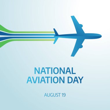 vector graphic of National Aviation Day good for National Aviation Day celebration. flat design. flyer design.flat illustration.