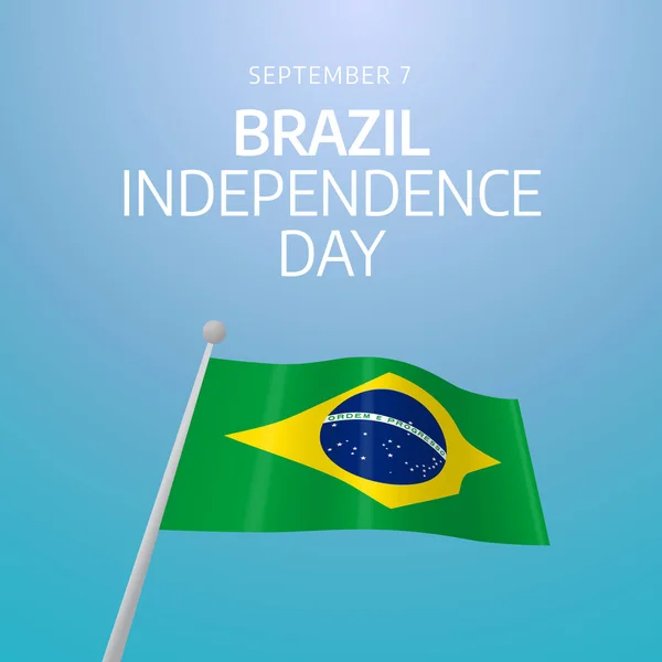 Διανυσματικά Γραφικά Της Ημέρας Ανεξαρτησίας Brazil Καλό Για Τον Εορτασμό — Διανυσματικό Αρχείο
