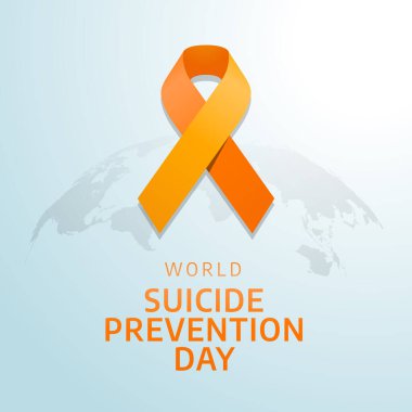 Dünya İntihar Önleme Günü 'nün vektör grafiği Dünya İntihar Önleme Günü kutlamaları için iyi. düz dizayn. İlan tasarımı. Düz illüstrasyon.