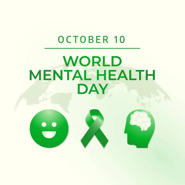 Flyers promoting World Mental Health Day or associated events can utilize World Mental Health Day-related vector graphics. design of a flyer, a celebration.