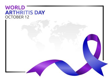 Uluslararası artrit günü veya diğer etkinlikleri destekleyen broşürler olayla ilgili vektör resimleri kullanabilir. Bir el ilanı tasarımı, bir kutlama..