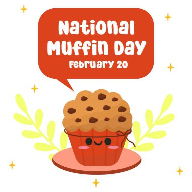 Ulusal Kek Günü kutlamaları için mükemmel bir vektör grafiği..