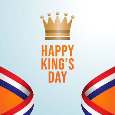 Krallar Günü 'nün vektör grafiği Kings Günü kutlamaları için ideal.