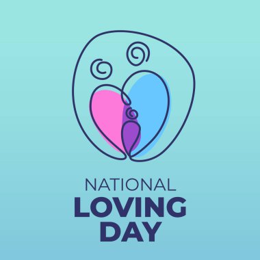 Ulusal Sevgi Günü 'nün vektör grafiği Ulusal Sevgi Günü kutlamaları için ideal.