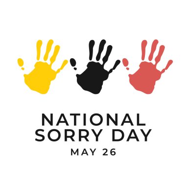 vector graphic of National Sorry Day ideal for National Sorry Day celebration. clipart