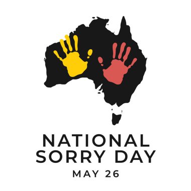 vector graphic of National Sorry Day ideal for National Sorry Day celebration. clipart