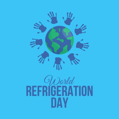 Dünya Soğutma Günü 'nün vektör grafiği Dünya Soğutma Günü kutlamaları için ideal.