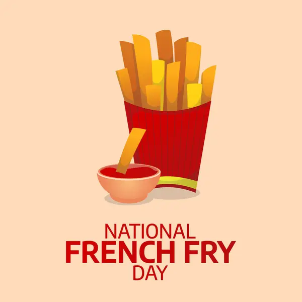 stock vector vector graphic of National French Fry Day ideal for National French Fry Day celebration.