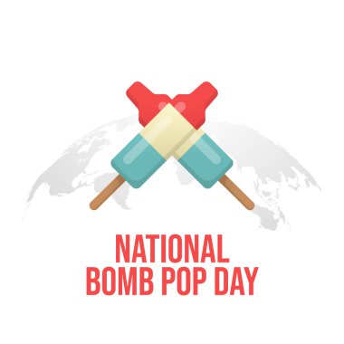 Ulusal Bomba Pop Günü 'nün vektör grafiği Ulusal Bomba Günü için idealdir..