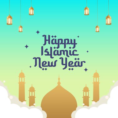 İslam Yeni Yılı 'nın vektör grafiği İslami Yeni Yıl kutlamaları için ideal.