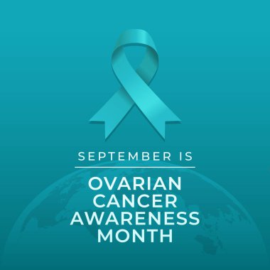 Yumurtalık Kanseri Farkındalığı Ayı 'nın vektör grafiği Yumurtalık Kanseri Farkındalığı Ayı için ideal.