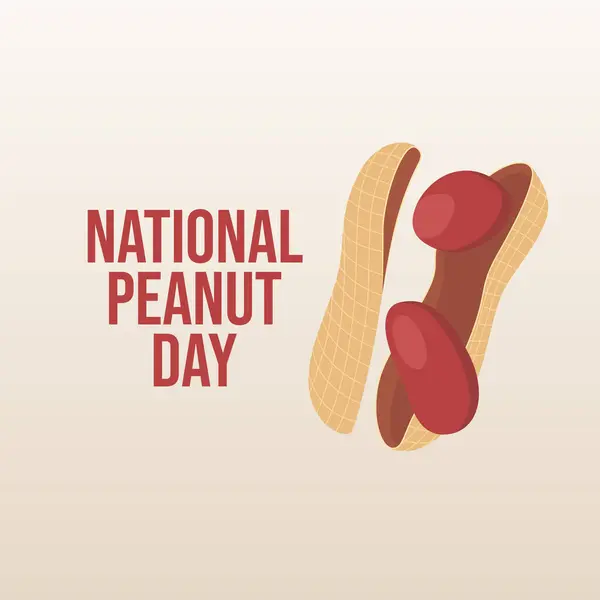 stock vector vector graphic of National Peanut Day ideal for National Peanut Day celebration.