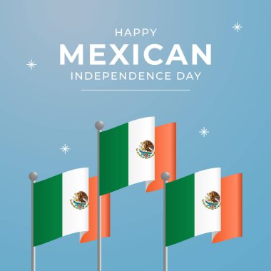 Meksika Bağımsızlık Günü 'nün vektör grafiği Meksika Bağımsızlık Günü kutlamaları için ideal.