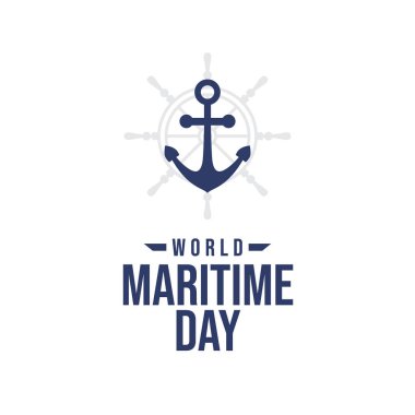 Dünya Denizcilik Günü kutlaması için ideal vektör grafiği.