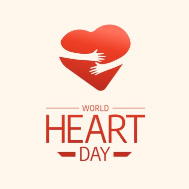 Dünya Kalp Günü 'nün vektör grafiği Dünya Kalp Günü kutlamaları için ideal.