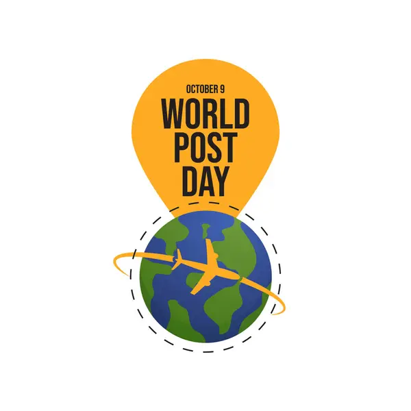 stock vector vector graphic of World Post Day ideal for World Post Day celebration.