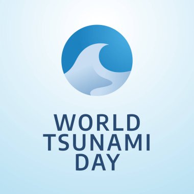 Dünya Tsunami Günü 'nün vektör grafiği Dünya Tsunami Günü için ideal.