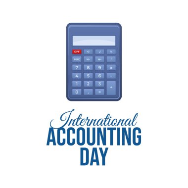Uluslararası Muhasebe Günü 'nün vektör grafiği Uluslararası Muhasebe Günü kutlamaları için ideal.