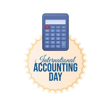 Uluslararası Muhasebe Günü 'nün vektör grafiği Uluslararası Muhasebe Günü kutlamaları için ideal.