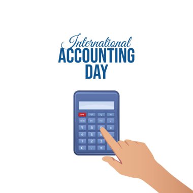 Uluslararası Muhasebe Günü 'nün vektör grafiği Uluslararası Muhasebe Günü kutlamaları için ideal.