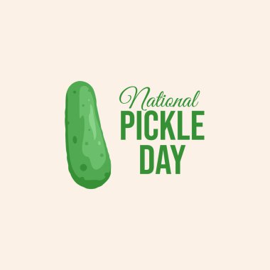 vector graphic of National Pickle Day ideal for National Pickle Day celebration. clipart