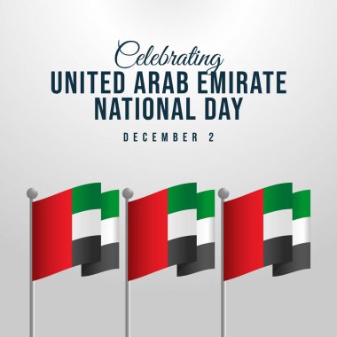 vector graphic of United Arab Emirates National Day ideal for United Arab Emirates National Day celebration. clipart