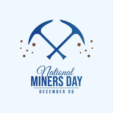 vector graphic of National Miners Day ideal for National Miners Day celebration.