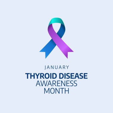 Thyroid Farkındalığı Ayı 'nın vektör grafiği Thyroid Farkındalığı Kutlaması için ideal.