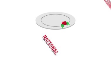 Meyveli Kek Ulusal Bayram animasyon videosu. Ulusal Meyveli Kek Günü kutlamaları için ideal.