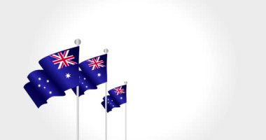 Avustralya günü animasyon videosu, Avustralya günü kutlaması için ideal.