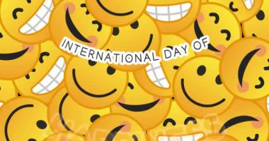 Uluslararası mutluluk günü videosu, uluslararası mutluluk günü kutlamaları için ideal.