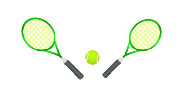 Dünya tenis günü hareket videosu, tenis günü kutlaması için ideal.