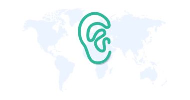 Dünya işitme günü hareketi videosu, dünya işitme günü kutlamaları için ideal.