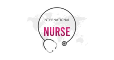 Uluslararası hemşire günü hareketi videosu. Uluslararası hemşire günü kutlamaları için ideal.