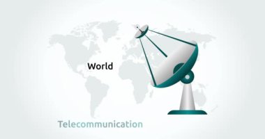 dünya telekomünikasyon ve bilgi toplumu gündüz hareket videosu, dünya telekomünikasyon ve bilgi toplumu günü kutlamaları için ideal