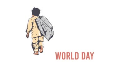 Çocuk işçi hareketine karşı dünya günü videosu, çocuk işçilere karşı dünya günü için ideal.