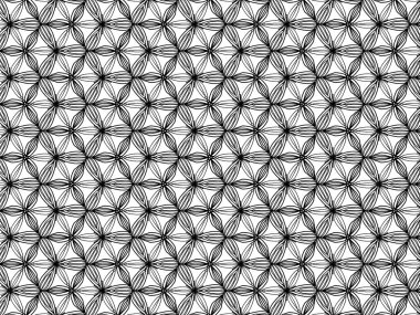 Kumaş desenli arka plan için siyah ve beyaz renkli süslemeler. Hediye paketi kağıdı.