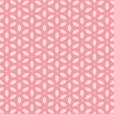 Çiçek deseni, klasik geometrik desen. Retro biçim ve estetik.