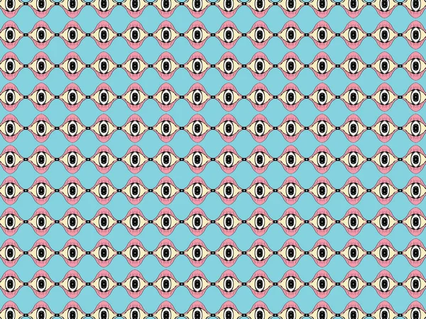 Цветочный Узор Винтажный Геометрический Узор Ретро Стиль Эстетика — стоковое фото